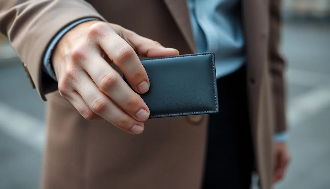 Porte-cartes en main